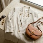 Natural linen and organic cotton garments in serene morning light